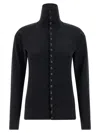 Lemaire Grey Buttoned Fitted Cardigan In Gray
