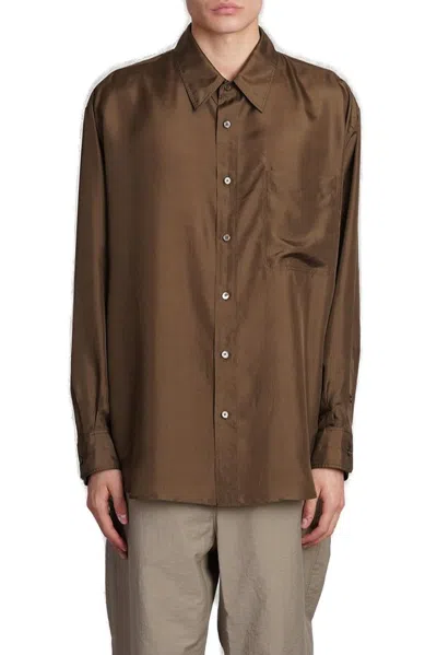 Lemaire Buttoned Long In Brown