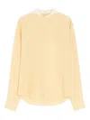 Lemaire Buttoned Long-sleeve Blouse In Yellow