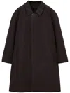 Lemaire Three-quarter Length Coat In Brown