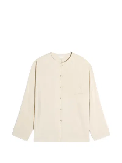 Lemaire Buttoned Pocket Shirt In Neutral