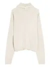 Lemaire Buttoned Ribbed-knit Jumper In Neutral
