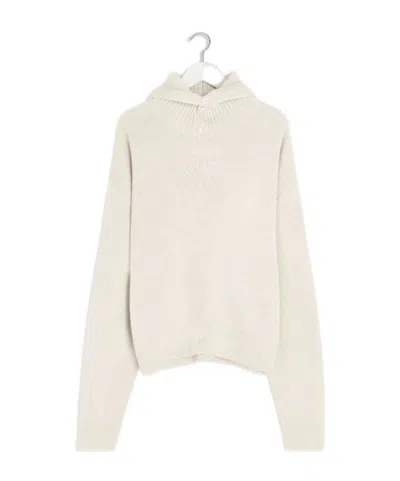 LEMAIRE LEMAIRE LONG-SLEEVED KNITTED HOODIE
