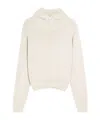Lemaire Buttoned Ribbed-knit Sweater In White