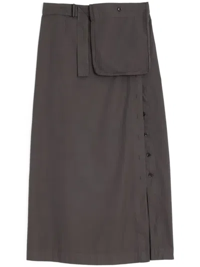 Lemaire Convertible Skirt In Brown