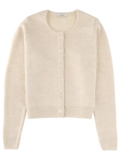 Lemaire Button-front Knit Cardigan In Brown