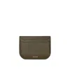 Lemaire Khaki Calepin Card Holder In Green