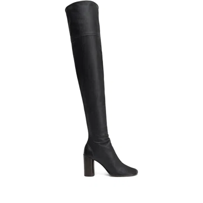 Lemaire Calf Leather Square-toe Ankle Boot In Multi