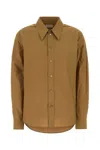 Lemaire Light Brown Regular Solid Shirt