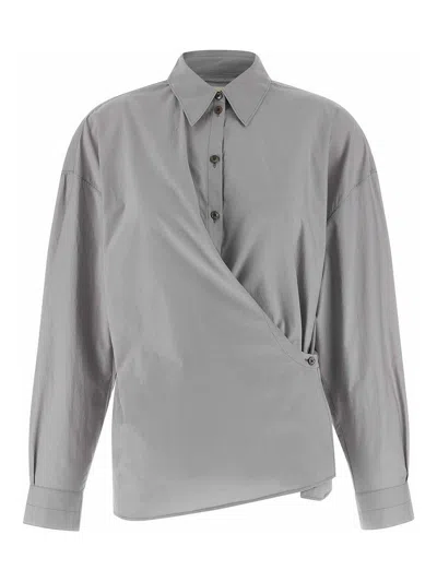 LEMAIRE STRAIGHT COLLAR TWISTED SHIRT