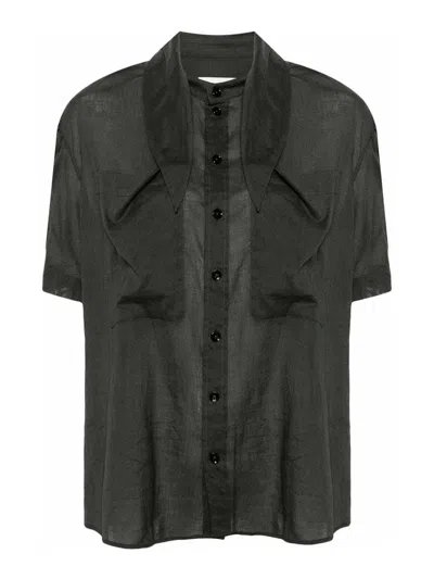 Lemaire Cotton Shirt In Grey