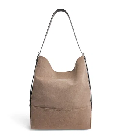 Lemaire Canvas Belted Tote Bag In Sand