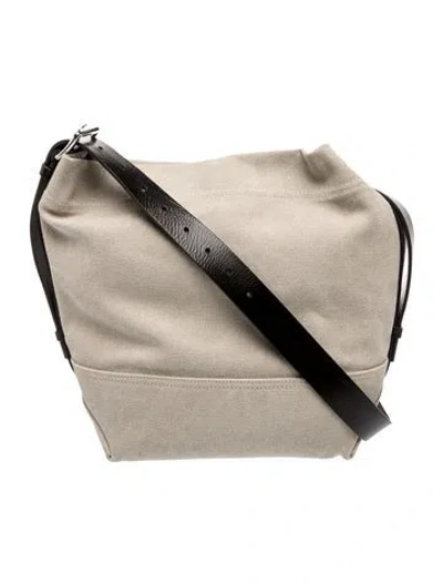 Pre-owned Lemaire Canvas Belted Tote Small In Neutrals