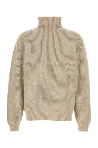 LEMAIRE CAPPUCCINO WOOL OVERSIZE SWEATER
