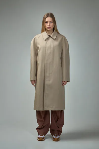 Lemaire Car Coat In Beige