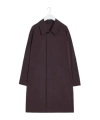 Lemaire Car Coat In Dark Chocolate