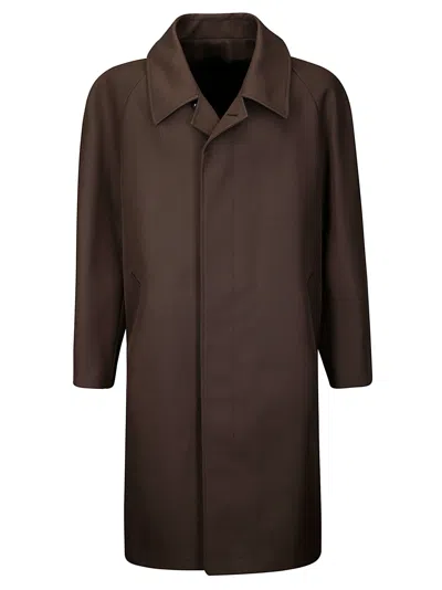 Lemaire Car Coat In Brown