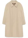 Lemaire Beige Car Coat In Neutrals
