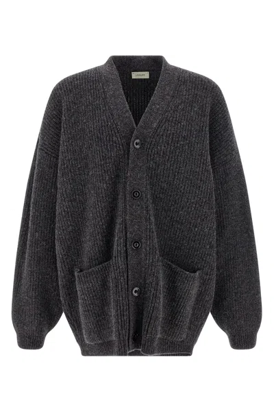 Lemaire Cardicoat Cardigan In Gray