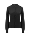 Lemaire Cardigan Girocollo Senza Cuciture In Black