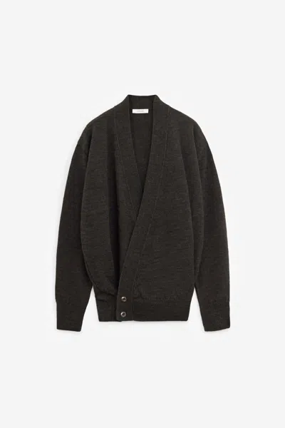 Lemaire Wrap Cardigan In Brown