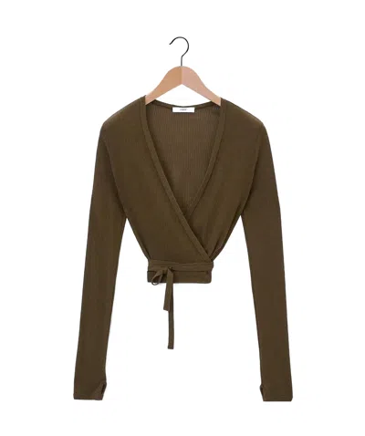 Lemaire Cardigan In Brown