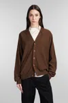 Lemaire Neckline Cardigan In Brown