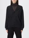 Lemaire Women Relaxed Twisted Cardigan In Black