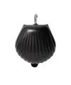 Lemaire Carlos Shell Key Ring In Leather In Pattern