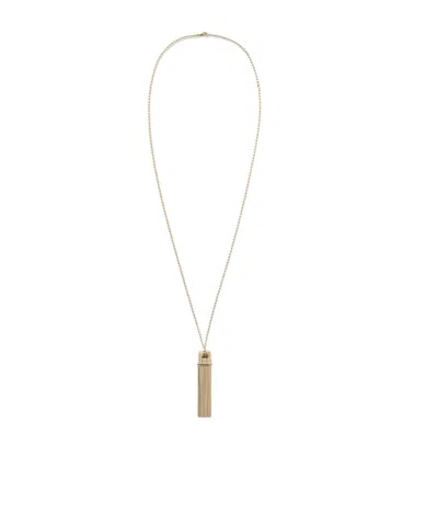 Lemaire Carpenter-pencil Necklace In Light Gold