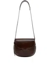 Lemaire Cartridge Leather Shoulder Bag In Brown