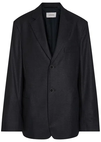 Lemaire Cashmere-blend Blazer In Gray