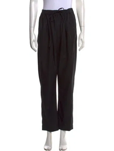 Pre-owned Lemaire Cashmere Wide Leg Pants W/ Tags In Black