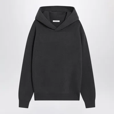 Lemaire Cashmere-blend Hooded Sweater In Black