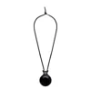 Lemaire Castanet Pendant Necklace In Black