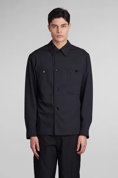 LEMAIRE CASUAL JACKET IN BLACK WOOL
