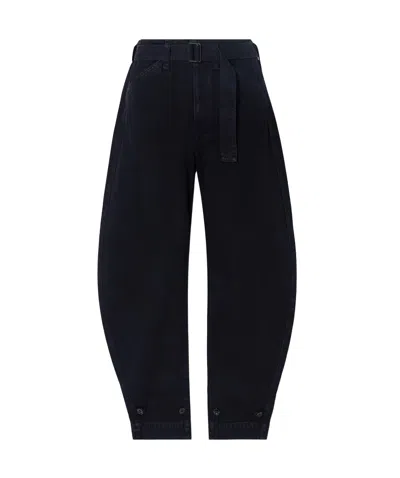 Lemaire Casual Pants With Belt Loops In Blue