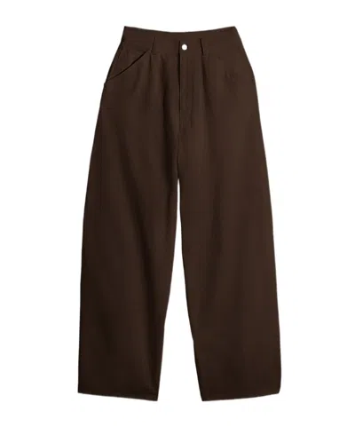 Lemaire Casual Pants With Belt Loops In Brown