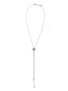 Lemaire Cat Eye Rattle Bolo Tie Necklace In Silver