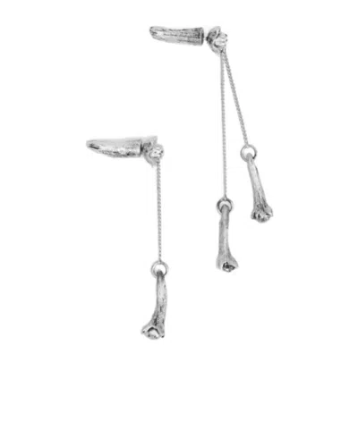 Lemaire Chain Earrings In Metallic