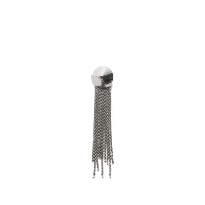 Lemaire Chain Tassel Brooch In Brass In Metallic