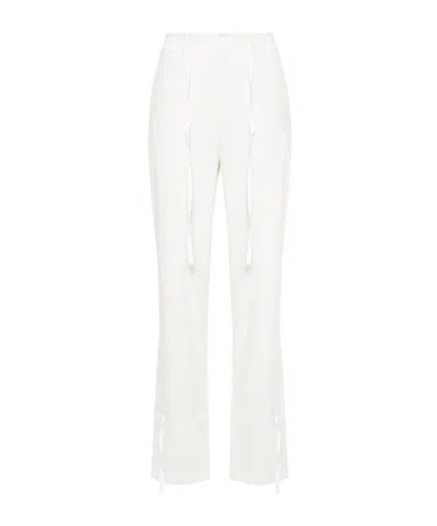 LEMAIRE LEMAIRE CHAMBRAY DRAWSTRING TAPERED TROUSERS