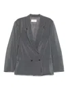 Lemaire Double-breasted Casual Jacket In Grey
