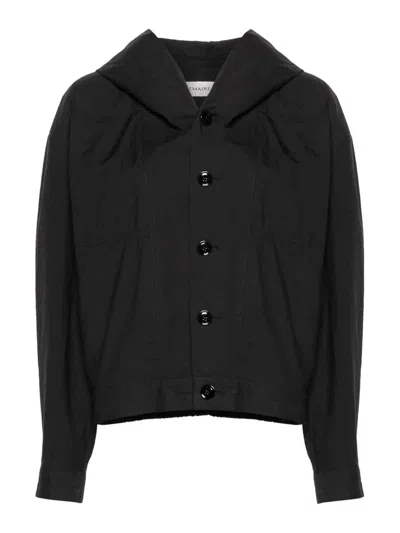 Lemaire Lightweight Hooded Jacket In Black  