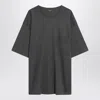 Lemaire Relaxed Fit Cotton-silk Blend T-shirt In Gray