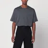 Lemaire Relaxed Fit Cotton-silk Blend T-shirt In Gray