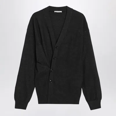 LEMAIRE LEMAIRE  CHARCOAL GREY WOOL-BLEND CARDIGAN