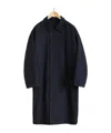 Lemaire Checked Oversize Coat In Black