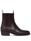 Lemaire Brown Vegetable-tanned Chelsea Boots In Brown