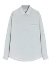 Lemaire Chest-pocket Long-sleeve Shirt In Blue